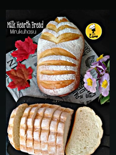Foto resep Milk Hearth Bread/Mirukuhasu