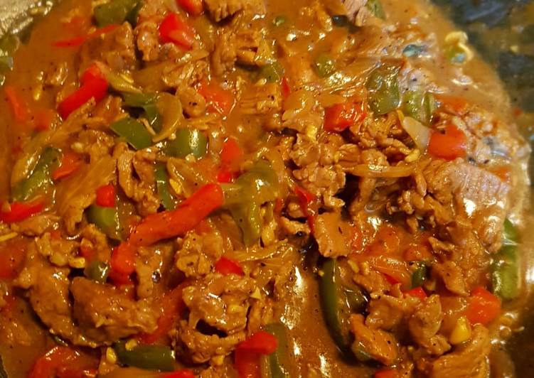 Sapi Lada Hitam Sederhana Mirip Resto