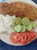 Filete crujiente, empanizado con galletas