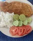 Filete crujiente, empanizado con galletas