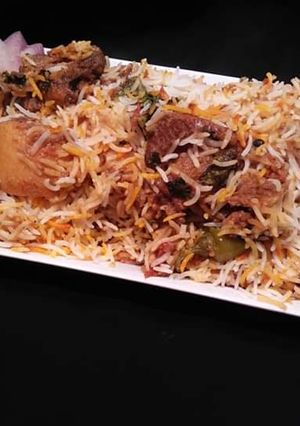 A picture of Beef Biryani.