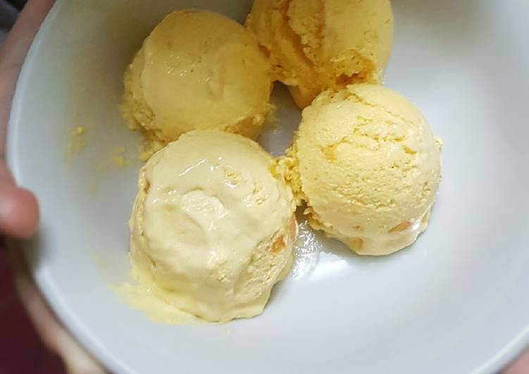 Lagi Viral Resep Mango Creamy Ice Cream  Anti Gagal