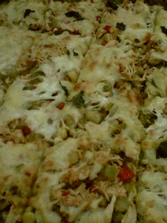 Una foto de Pepinos gratinados con pollo desmechado