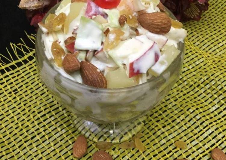 Recipe of Favorite Creamy fruit chaat (simple easy)