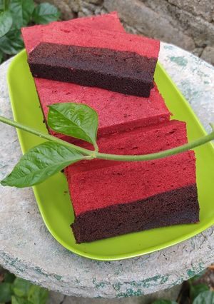 Foto resep Brownies red velvet