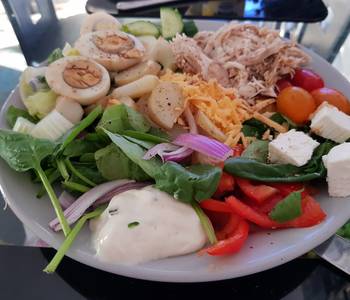 How To Make Recipe My Super Salad with tasty Chicken Eggs2 cheese With Sour cream Home Style