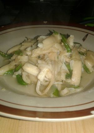 Foto resep Jamur tumis pedas