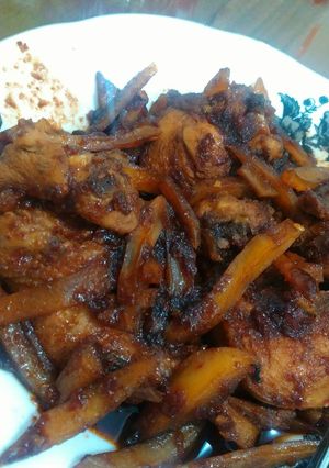 Foto resep Kentang ayam kecap simpel