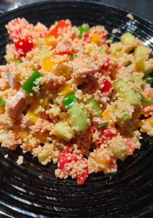 Une photo de Salade de poivrons façon taboulé