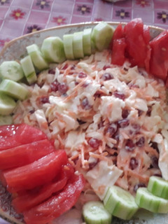 عکسی از دستور سالاد انار