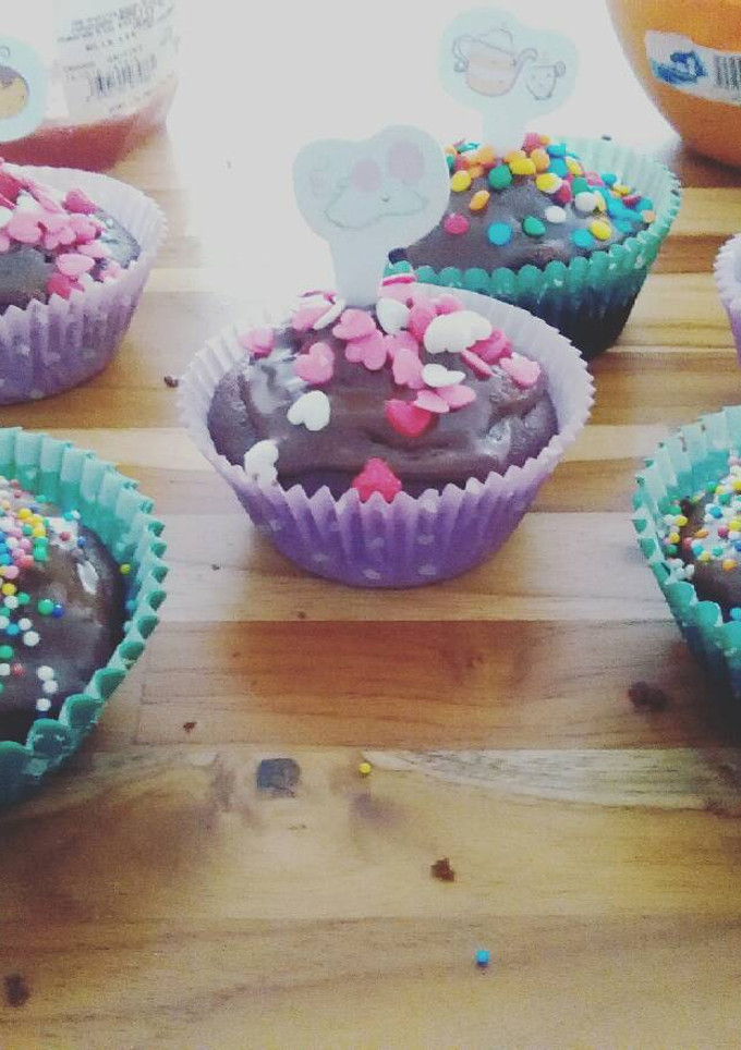 Una foto de Cupcake de chocolate