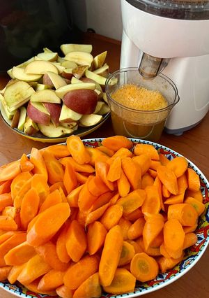 Hình của món Nước Ép Cà Rốt Cùng Táo Mèo.