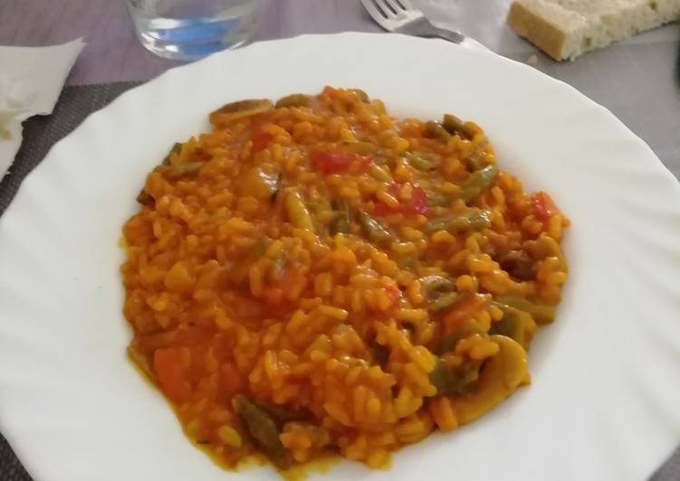 Paella de verduras