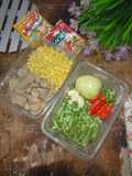 Meal Prep Tumis Buncis Bakso Jagung