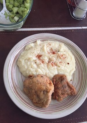 Una foto de He vuelto con pollo apanado