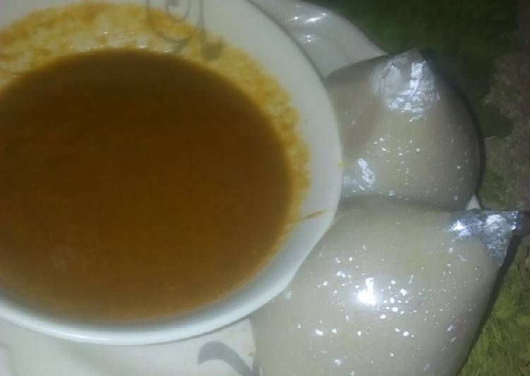 Fufu with kuka soup