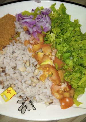 A picture of Rice and beans (garau-garau).
