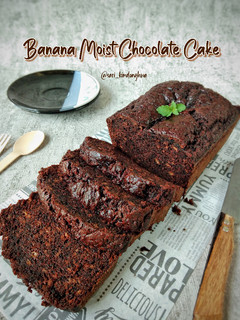 Foto resep Banana Moist Chocolate Cake