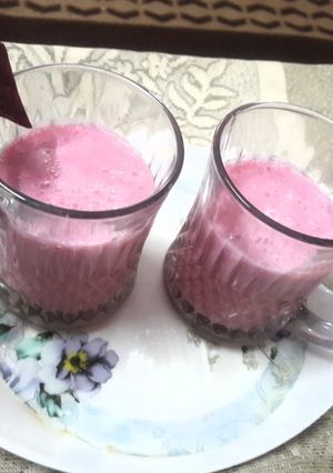 A picture of Beetroot Smoothy.Valentine Special.