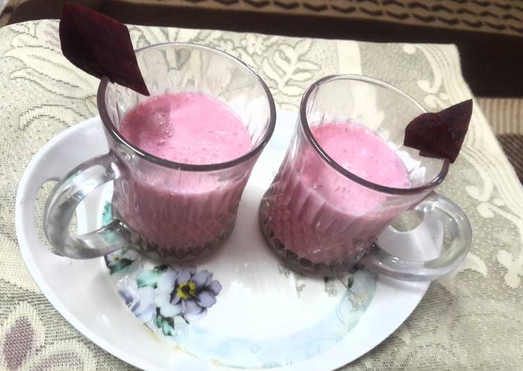 How to Make Homemade Beetroot Smoothy.Valentine Special