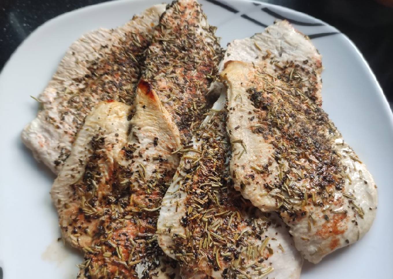 Pechuga de pollo en papel de horno