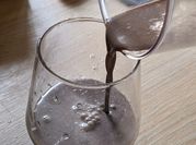 Una foto de batido de oreo sin helado