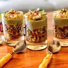 A picture of Layered sprouts chaat.