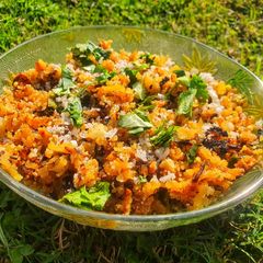 A picture of Maharashtrian Ratalyacha Kees - Shakarkand Upma.