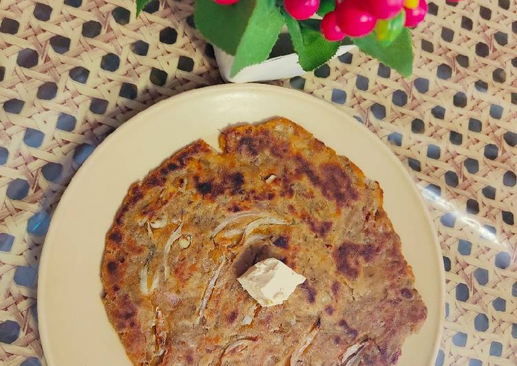 Leftover dal Paratha