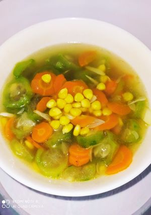 Foto resep Sup oyong 🌽 wortel