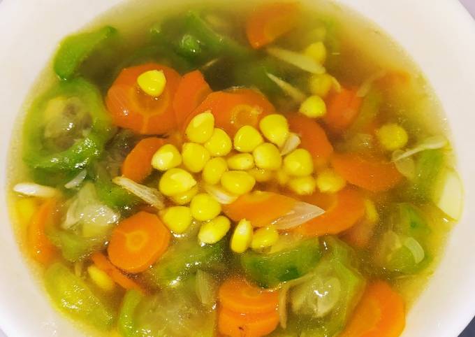 Recipe: Yummy Sup oyong  wortel