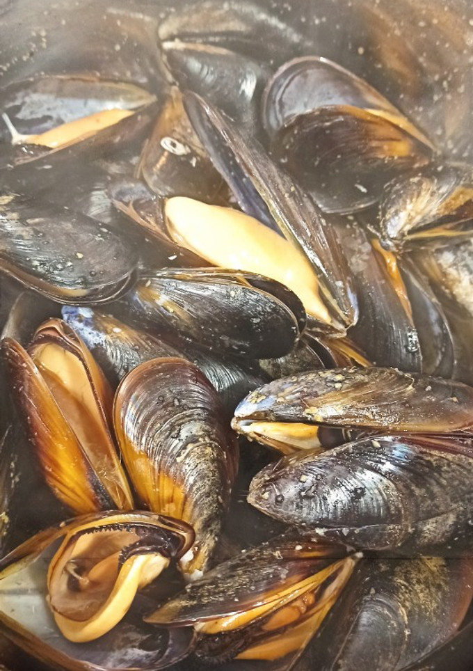 Una foto de Mejillones al vino🦪