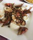 Ensalada de tomate y queso mozzarella