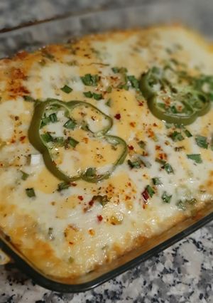 A picture of Chicken lasagna.