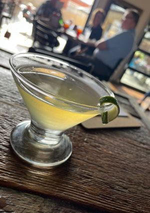 A picture of Honeysuckle on this Tequila Martini.