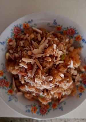 A picture of Moong dal halwa.