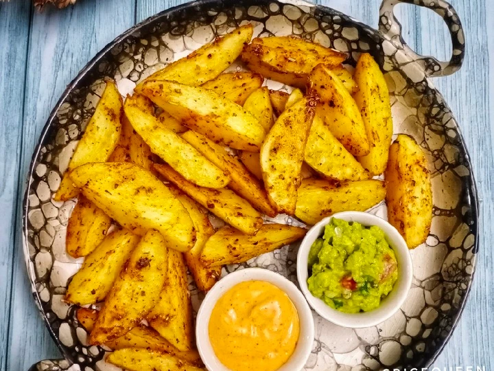 Recipe Baked Potato Wedges which So Delicious