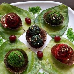 A picture of Chocolate pan ladoo.