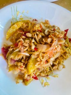 Gambar Kentang Bercili Lobak Asin Telur Hancur