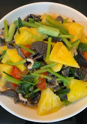 Hình của món Sách bò xào.