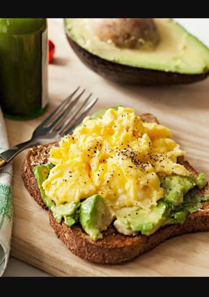 Foto resep Roti panggang alpukat telur healthy