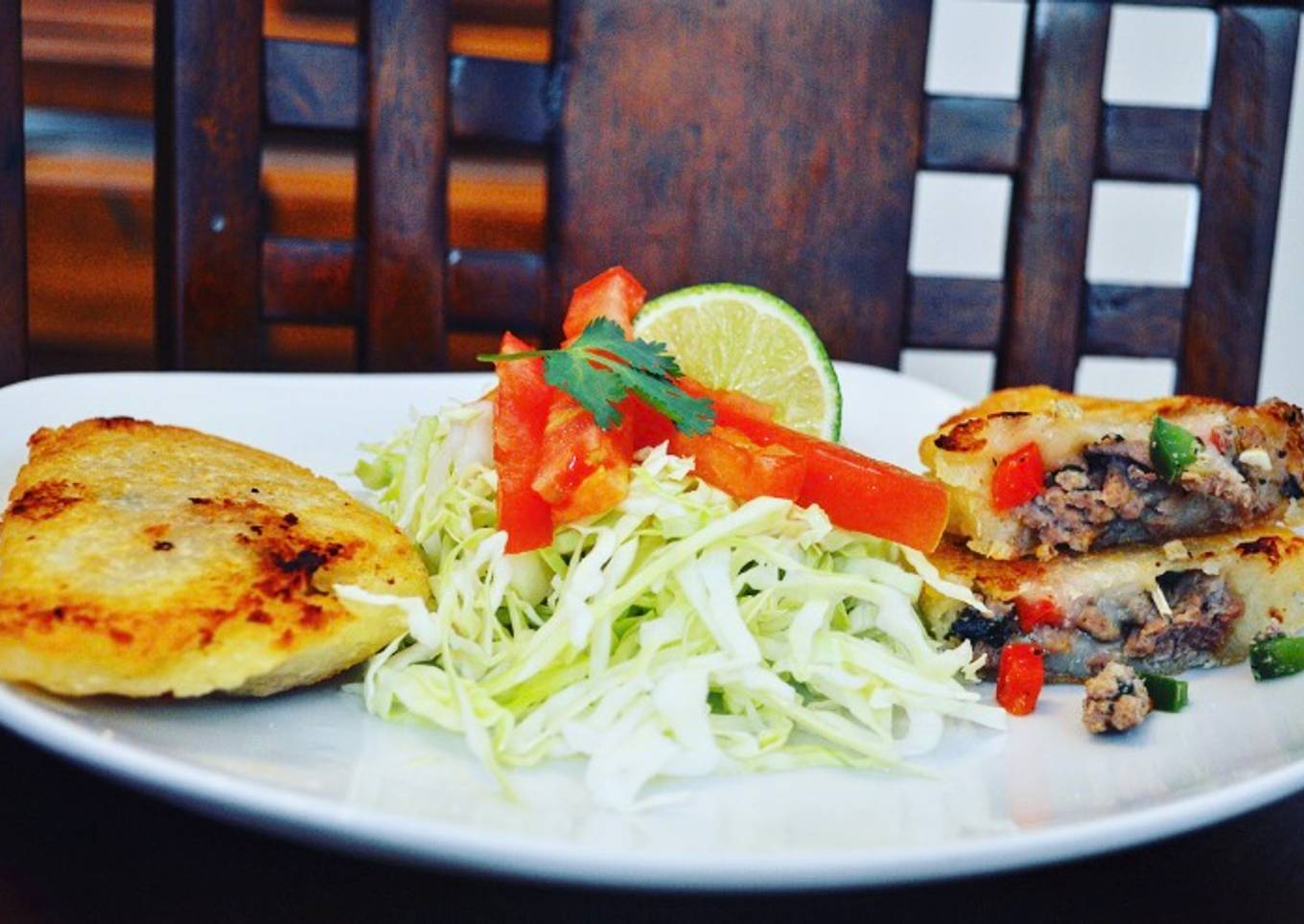 Empanadas de yuca y carne molida..
