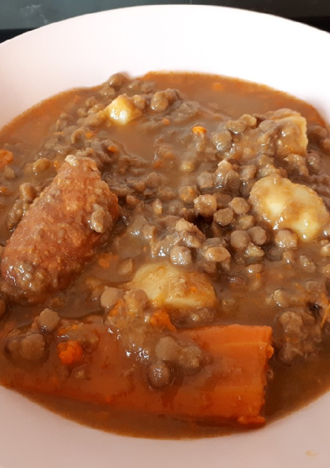 Una foto de Potaje de lentejas