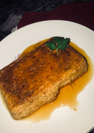Una foto de Flan de huevo con solo tres ingredientes
