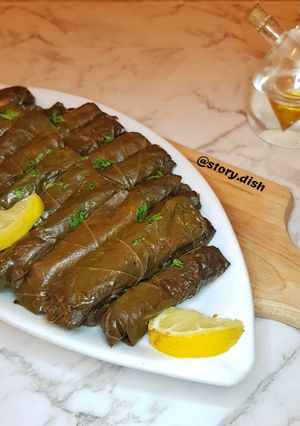 صورة لوصفة ورق عنب او محشي