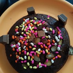 A picture of Chocolate Biscuit cake.