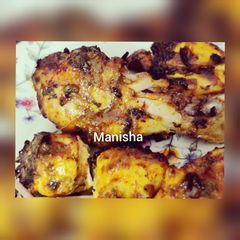 A picture of Grilled Chicken in an Air fryer.