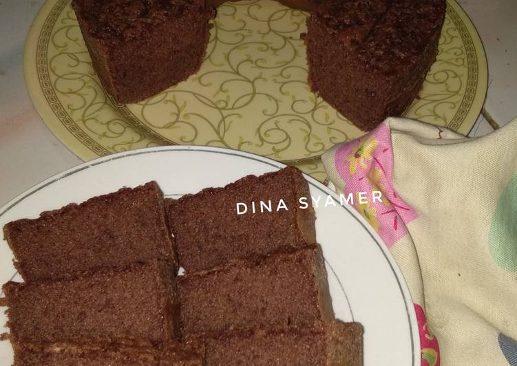 Resep Chocolate Cake no SP, no BP (bisa utk base cake ultah), Enak Banget