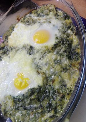 Una foto de Acelga gratinada con salsa blanca light