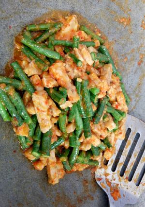 Foto resep Tumis tempe dan kacang panjang